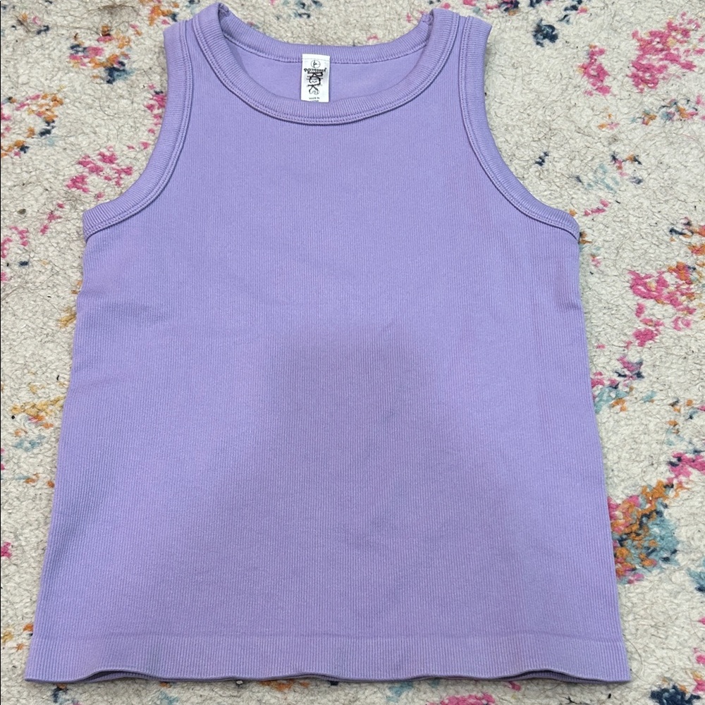 90 Degree By Reflex Lavender Kids Tank Top